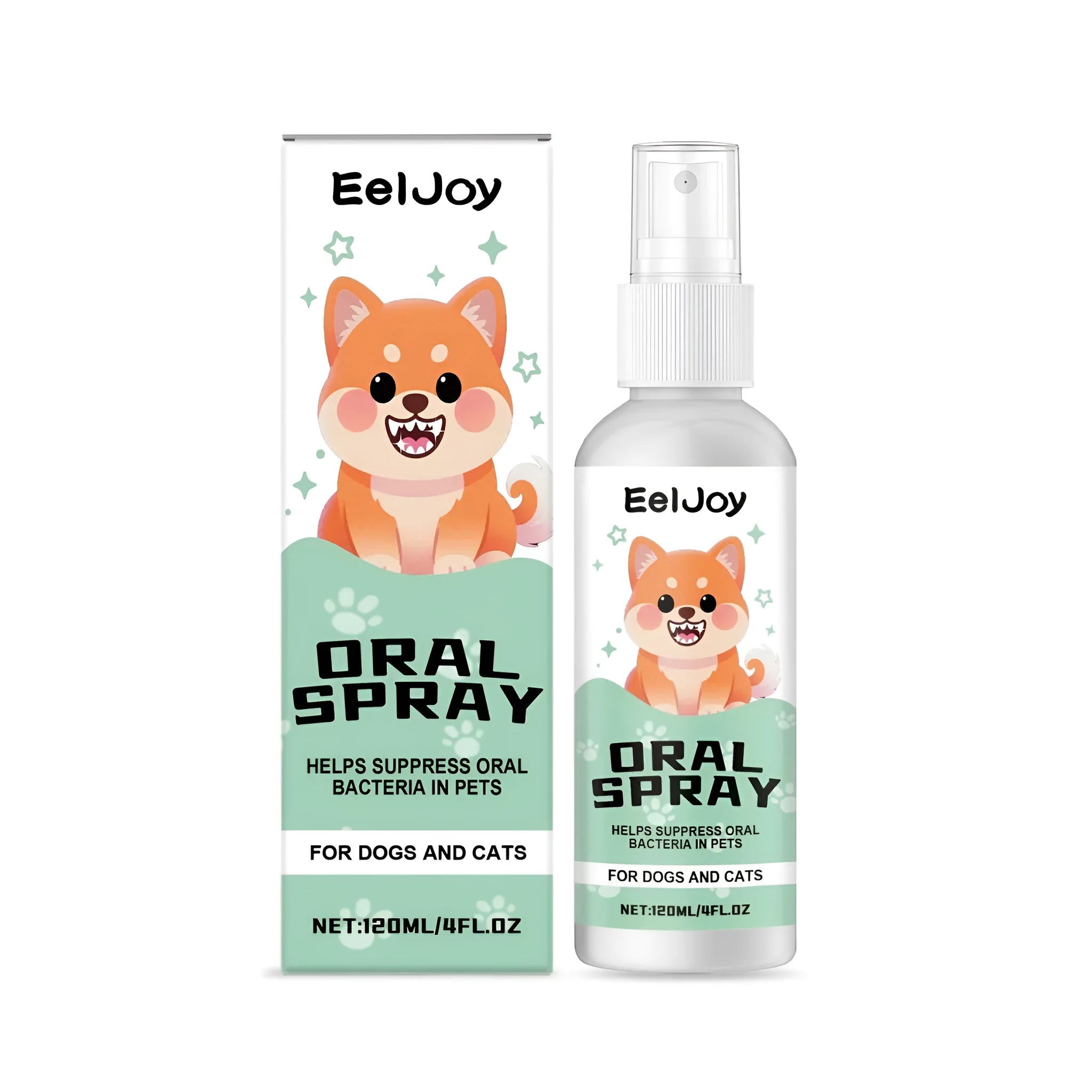 120ml pet oral spray bottle with chlorhexidine and mint for dog and cat dental care