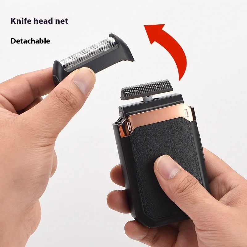 Reciprocating electric shaver with pop-up sideburn trimmer, LED display, fully washable, colour Reciprocating 607
