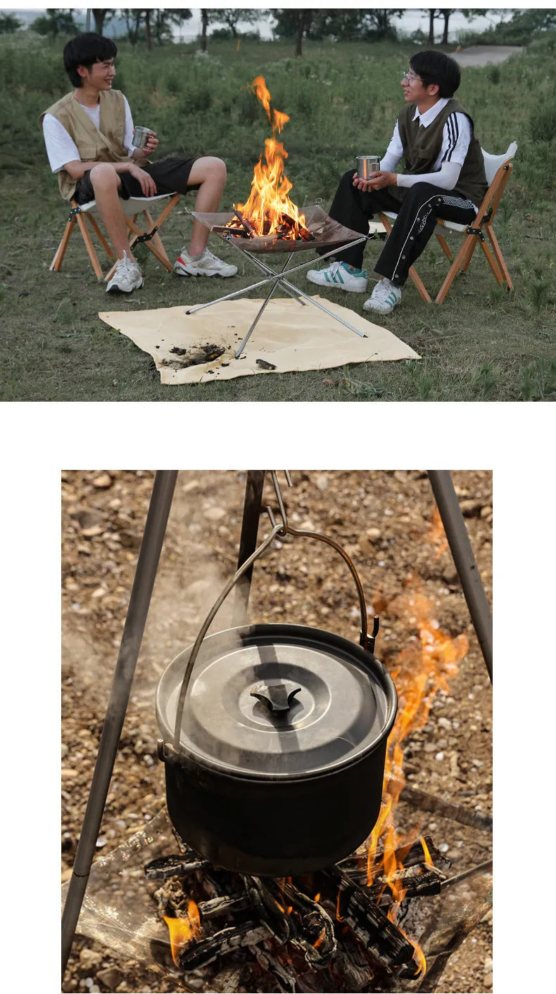 Stainless steel barbecue grill and net set in silver colour for medium or large outdoor cooking