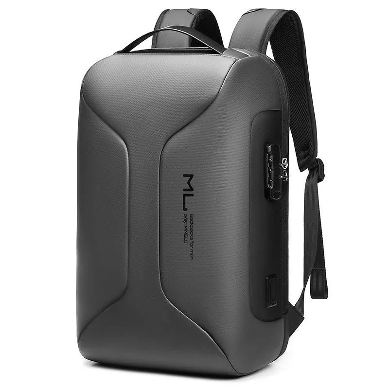 Men's 50L business travel backpack in Oxford cloth with waterproof anti-theft features and air pillow straps