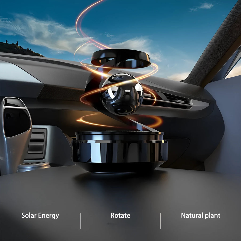 Car aromatherapy solar decoration perfume with decorative design and fragrance dispenser for vehicle interiors