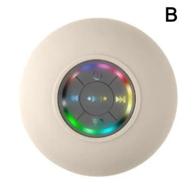 Big suction cup waterproof Bluetooth speaker with LED light emitting, available in multiple colours
