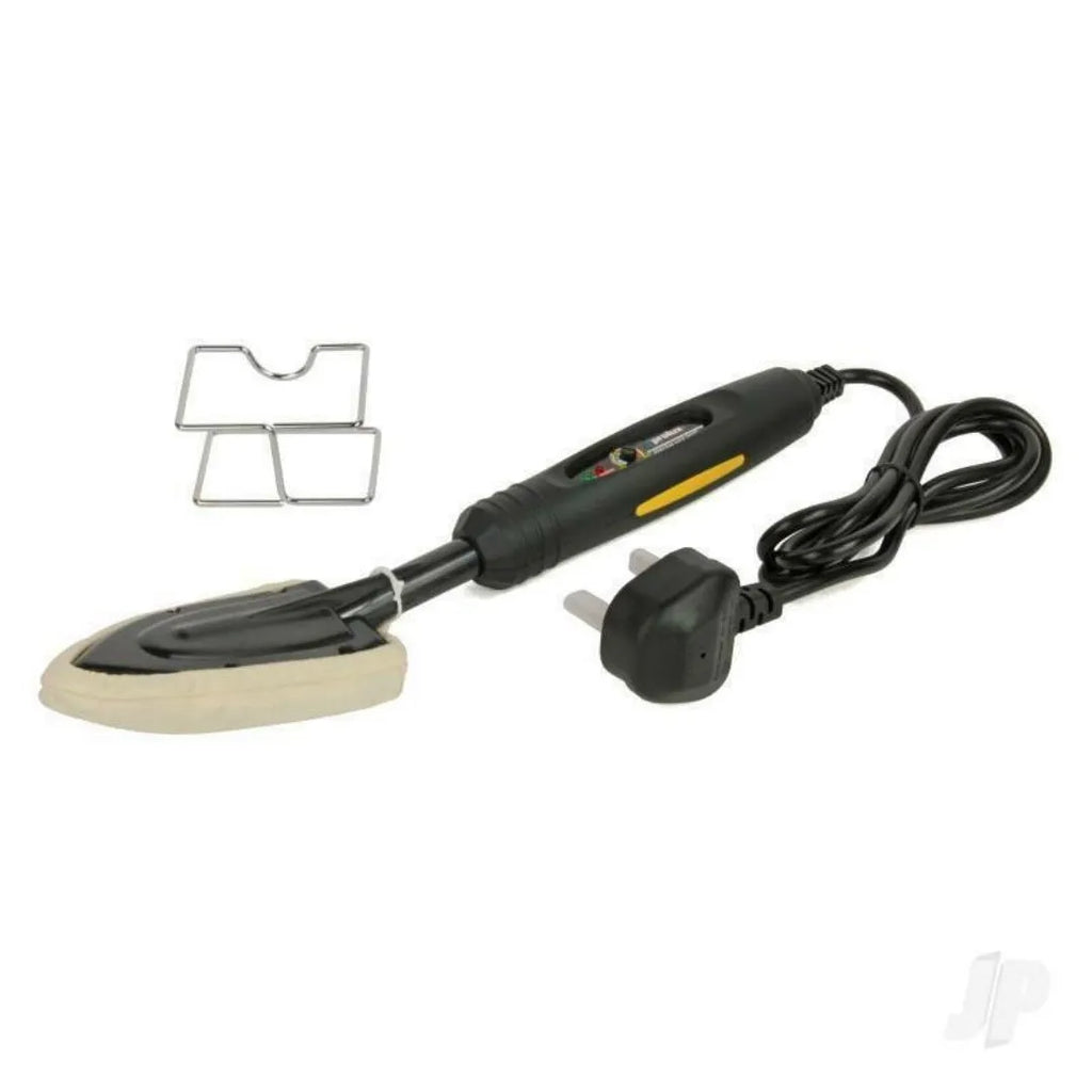 Electronic temperature control hot iron for skin models with PTFE-coated plate