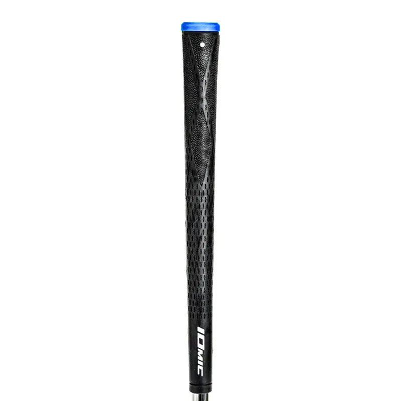 TPE material golf club grip shown in multiple colour options: pink, red, blue, white, and black.