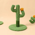Cactus design cat scratching climbing pole with sisal surface for claw grinding