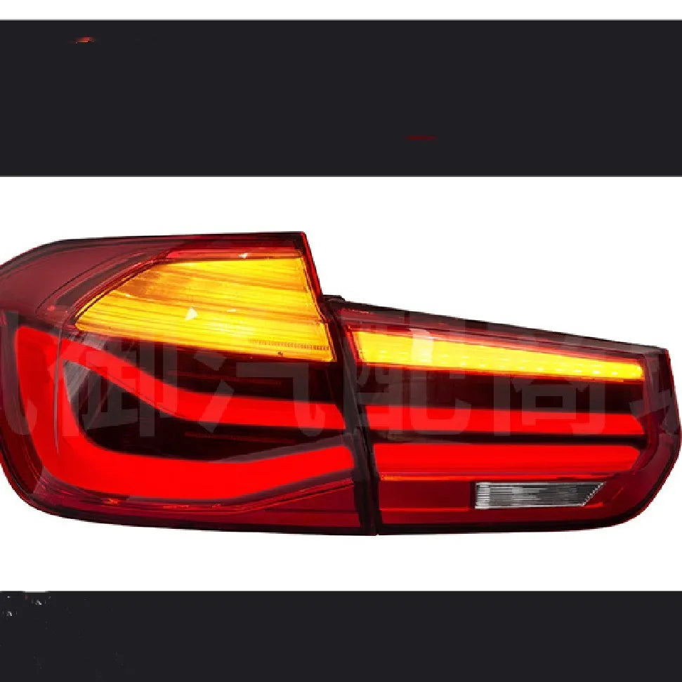 BMW 3 Series modified LED tail light assembly with streamer steering function in red or smoked black