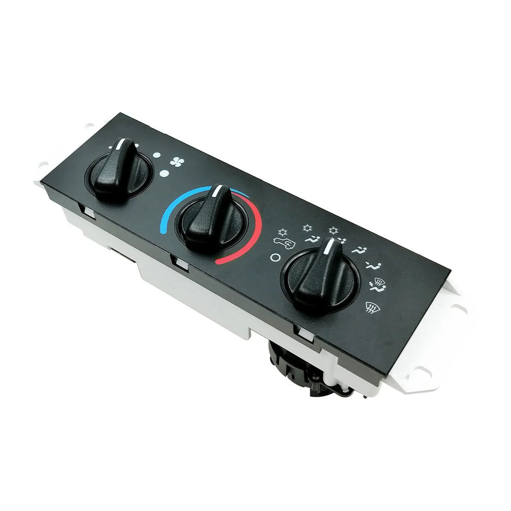 Black automotive air conditioning control panel for Jeep Wrangler 2005-2006 models part number 55056558AA