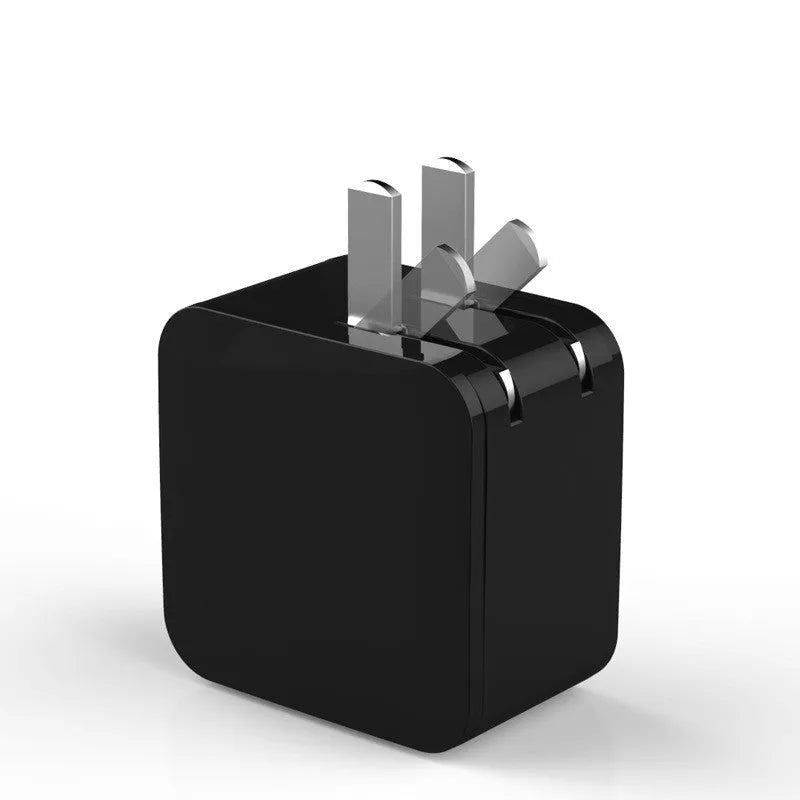 5V2A dual USB fast charger with digital display in black or white with UK plug