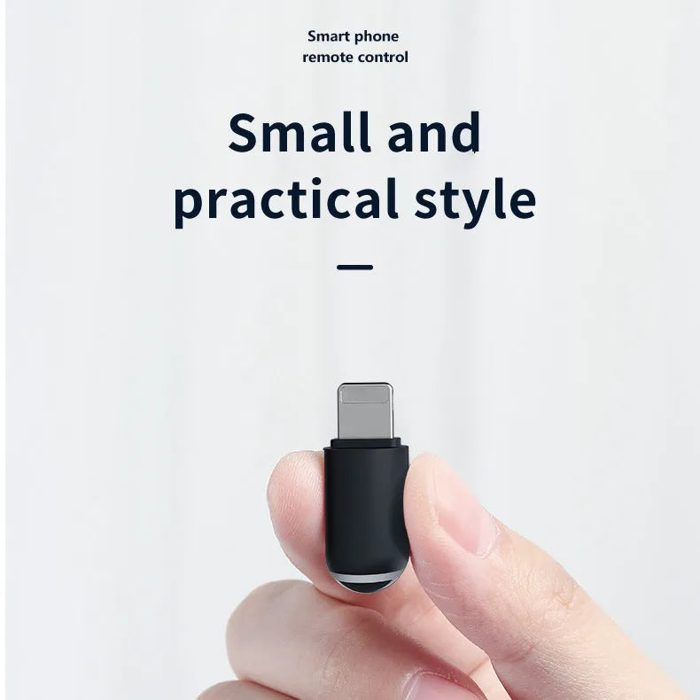 Black capsule infrared remote control adapter for smartphones with three interface options
