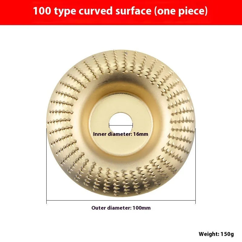 Carbon steel angle grinder grinding disc with flat profile, 4mm thickness, 16mm bore
