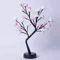 USB rose tree table lamp with bendable branches and LED rose lights, 380 x 120 x 450mm