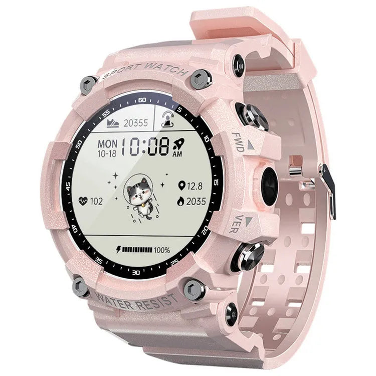ATTACK 3 IP67 waterproof smart Bluetooth sports watch with round colour screen and TPU strap