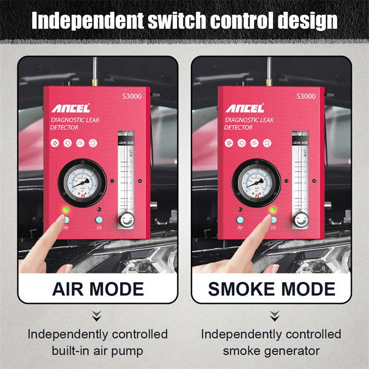S3000 car smoke detector vacuum leak tool for automotive diagnostic testing
