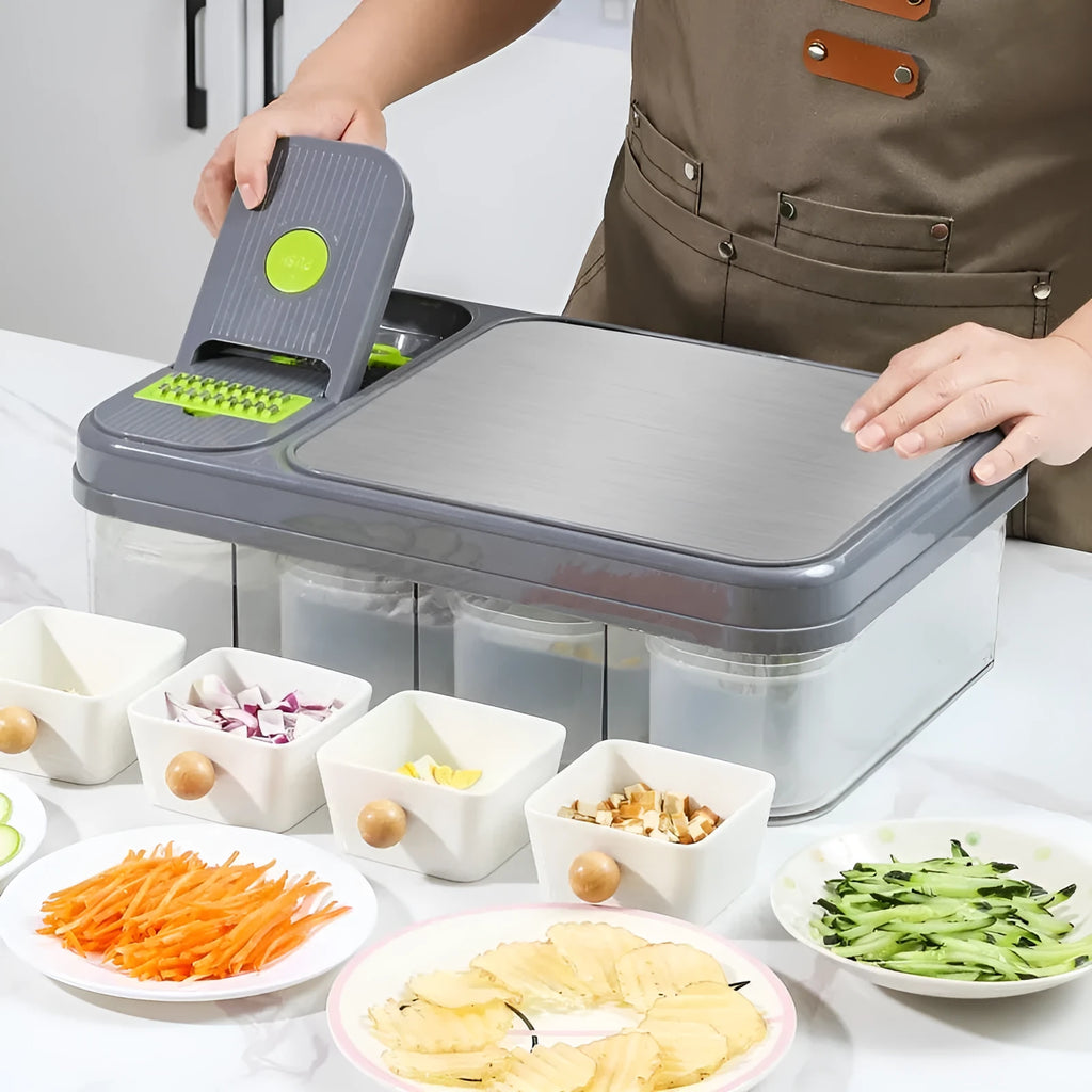 Multifunctional ABS wire cutter in shredder style for slicing vegetables and fruits, with dimensions 43x13.5x30cm
