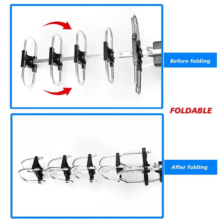 GR-1002 rotatable outdoor television antenna with adjustable direction for digital TV reception