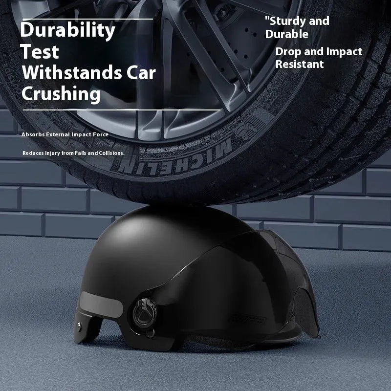 3C certified electric motorcycle helmet with sun protection visor in multiple colour options