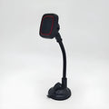 Hose black universal car air vent phone holder with long brush design mounted on vehicle dashboard