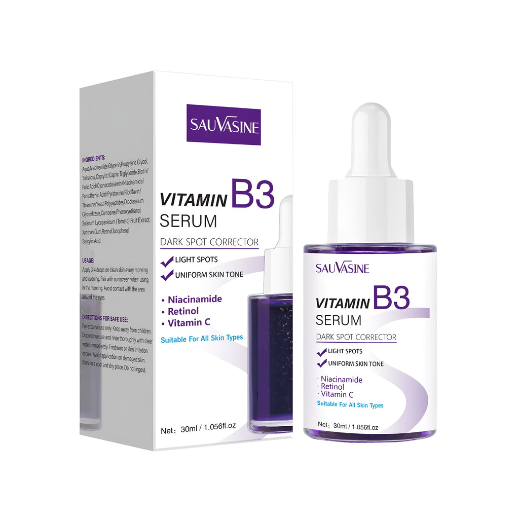 30ml Vitamin B3 facial essence bottle for nourishing, moisturising and firming all skin types