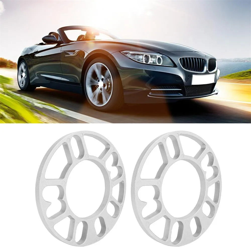 Hub-centric metal wheel spacer gasket for automotive modification in various thicknesses