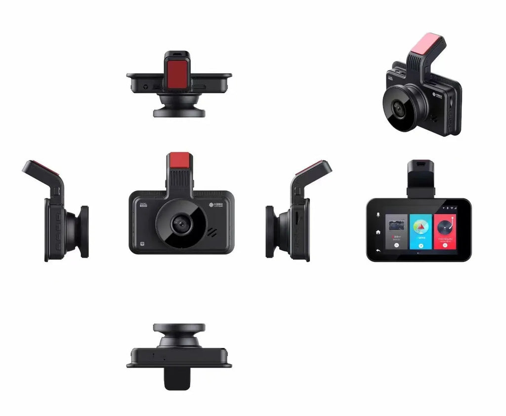 3-inch car DVR dash camera with dual lens front and back recording capability