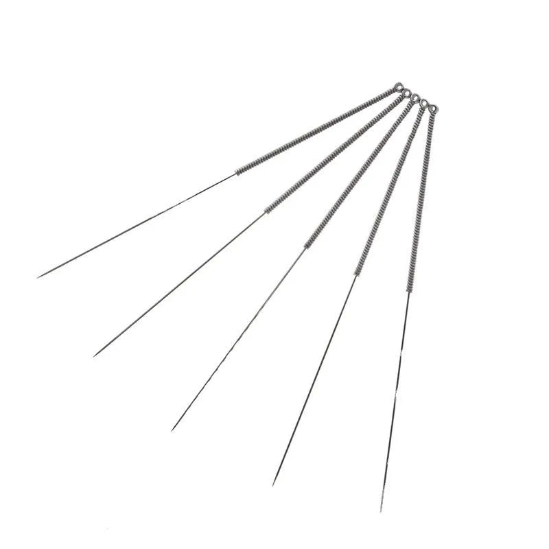 E3D Mk8 3D printer nozzle cleaning needle set with ten pieces in five different diameters from 0.2mm to 0.4mm