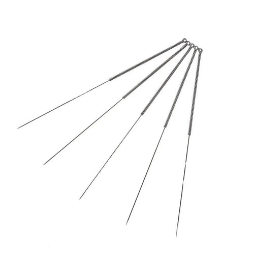 E3D Mk8 3D printer nozzle cleaning needle set with ten pieces in five different diameters from 0.2mm to 0.4mm