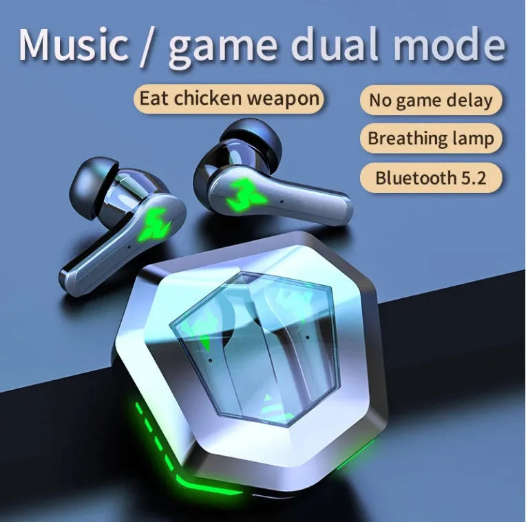 Black N35 wireless gaming Bluetooth in-ear headset with earbud design.