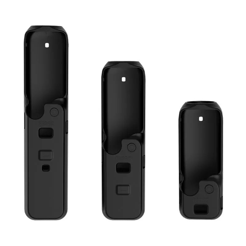 Black silicone protective sleeve for a PTZ camera or gimbal stabiliser body.