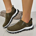Men's grey round head overshoe cover with rubber sole, shown from the side.