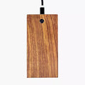 Wooden handicraft power bank with 8000mAh capacity, 156x77x12mm size, black and wood finish