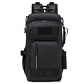 Orange and black 20-35 litre outdoor backpack made from Derm fabric for hiking and camping