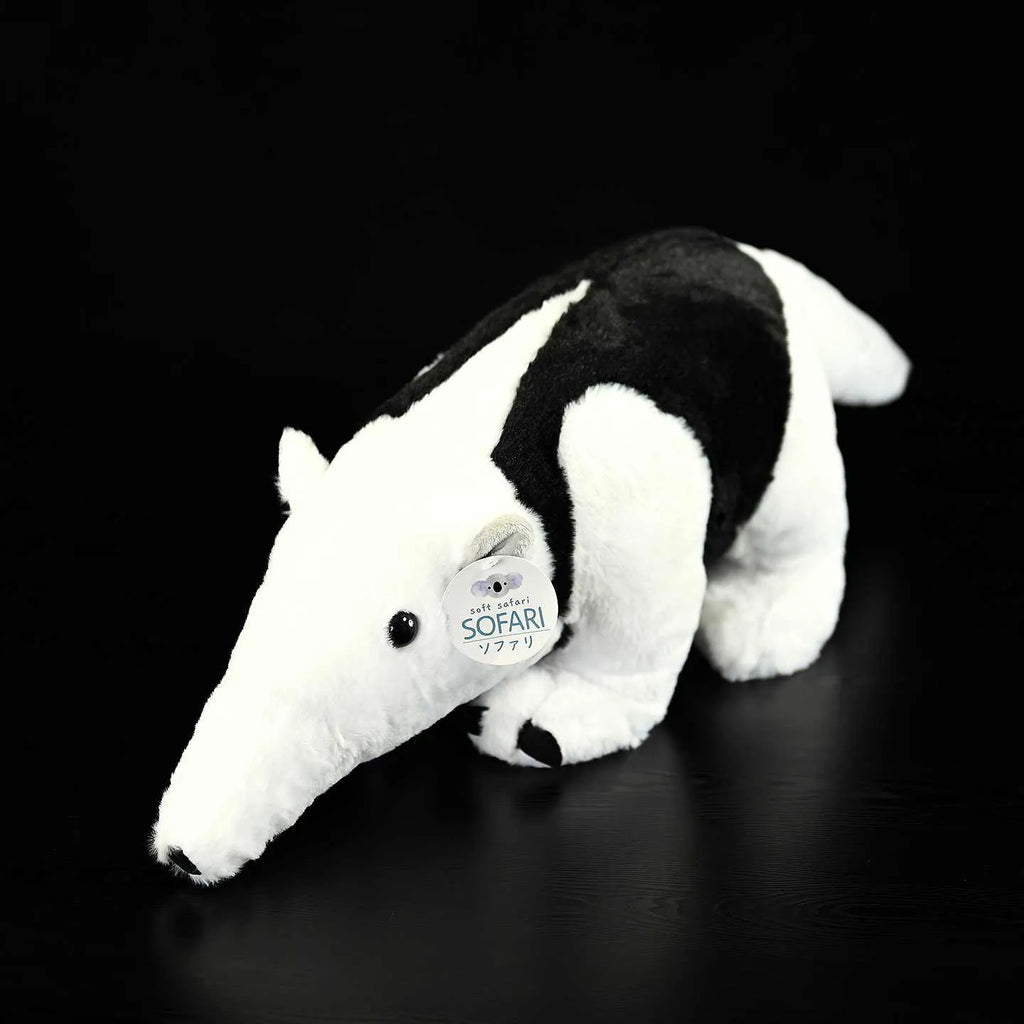 Simulation Tamandua tetradactyla anteater plush doll 50cm long brown and cream soft toy