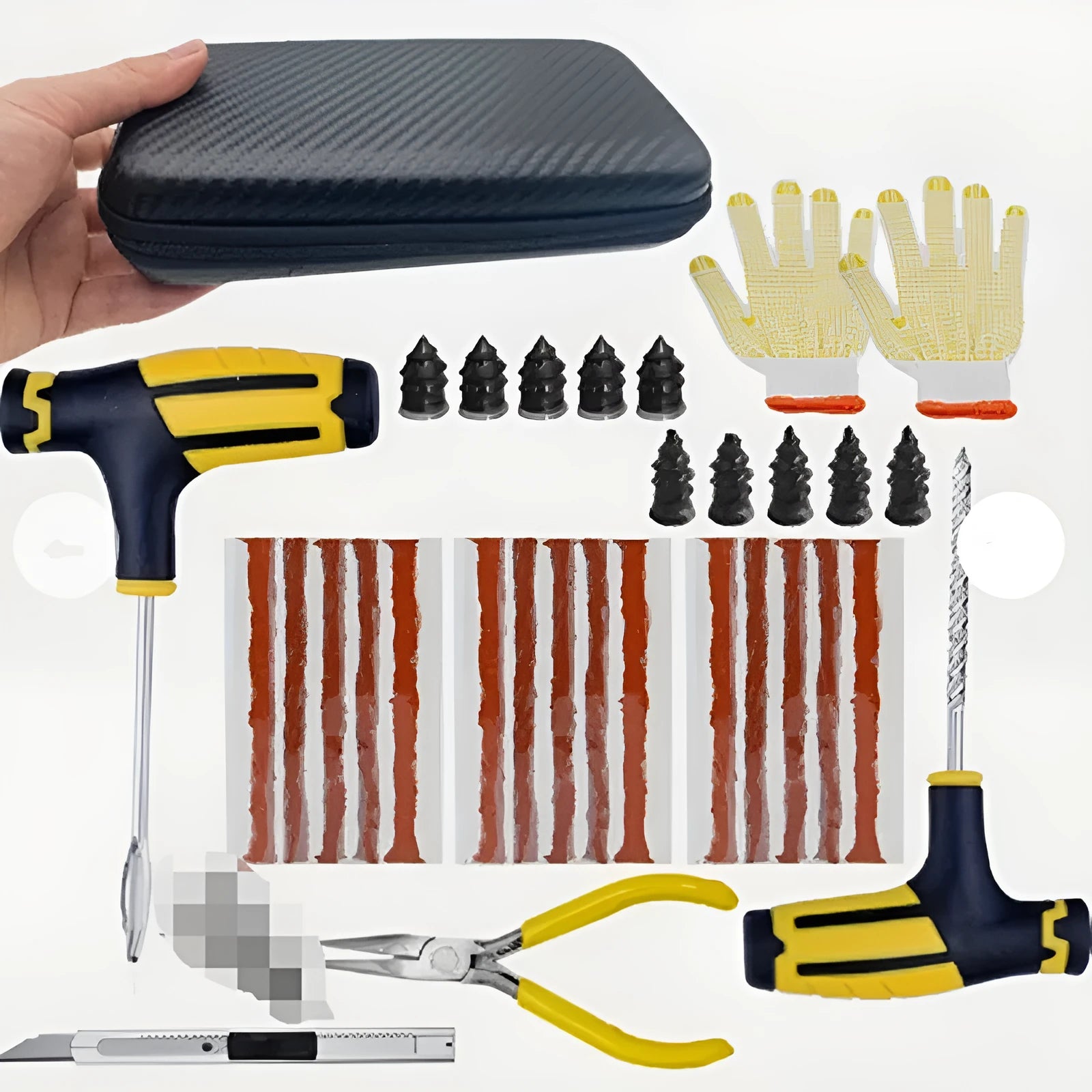 45# steel tyre repair kit set for electric car motorcycle and wagon emergency repair