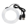 Universal car EL luminous ambience light strip with colourful lighting effects and USB interface connector