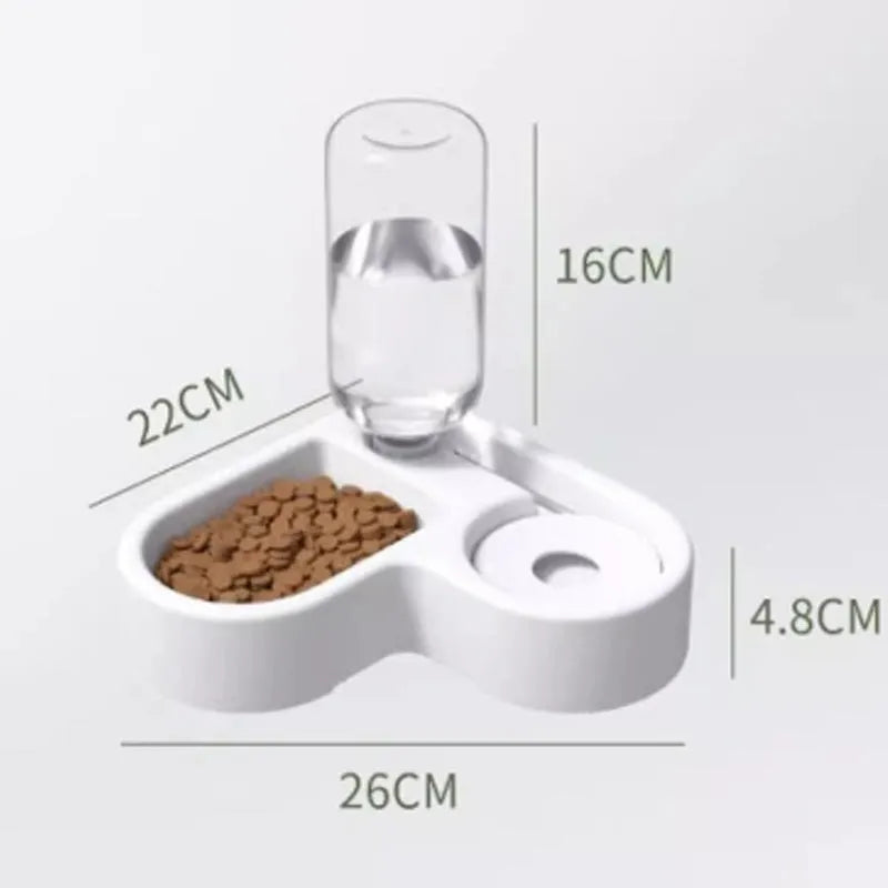 White pet water fountain with 4-litre capacity bowl and food-grade plastic construction.
