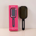 3D air cushion comb for women, ABS steel needle, over 20cm, gift box, black handle pink ring