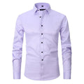 Men's stretch long sleeve work shirt in polyester, shown in one of 14 available colours.