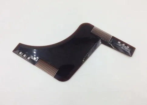 Zafrani beard comb ABS plastic 17x11.5cm 30g transparent black with two tooth types