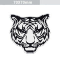 Aluminium car body sticker with embossed animal design for vehicle exterior customisation