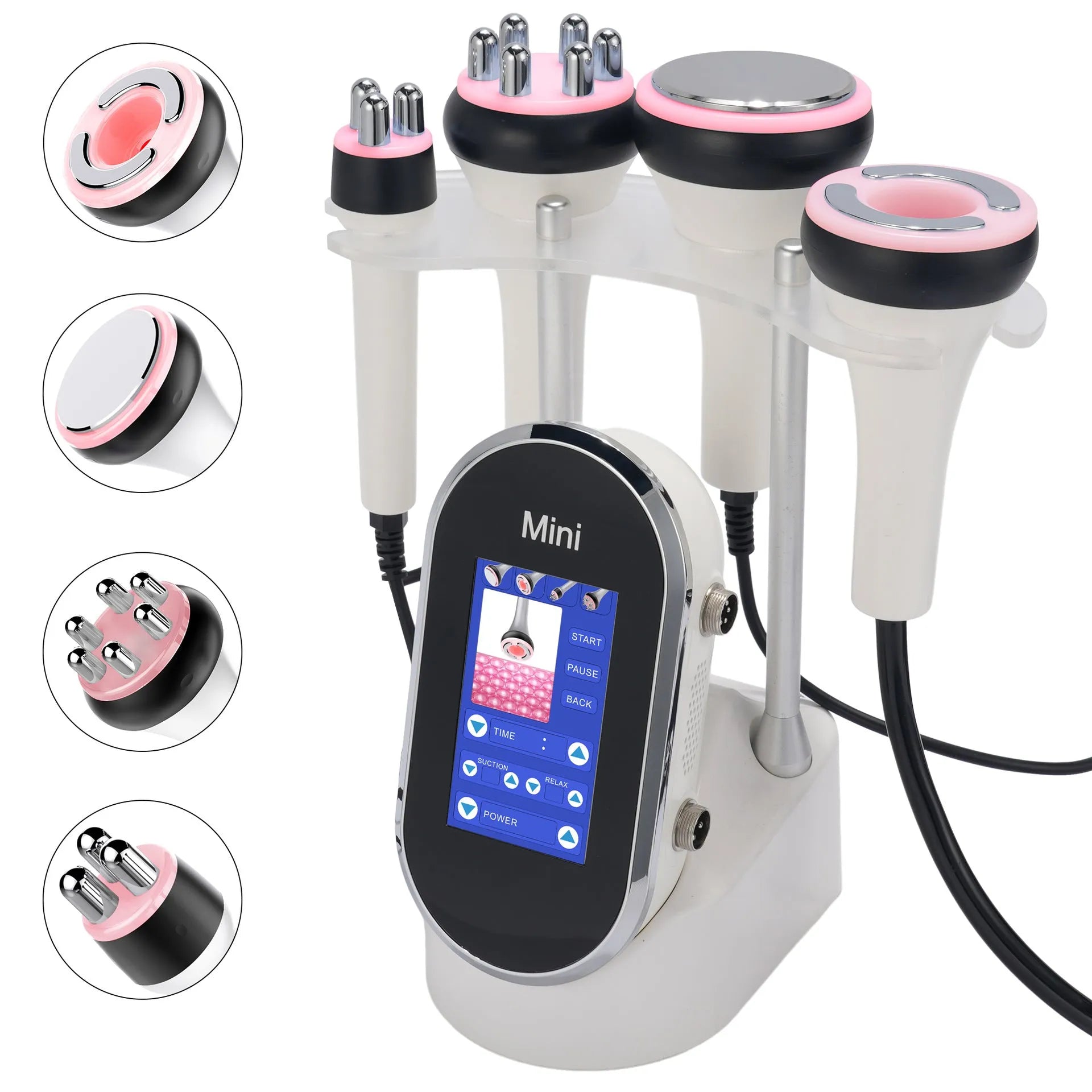 4-in-1 40K ultrasonic cavitation machine in CS-120 colour for facial and body care with 10 gears