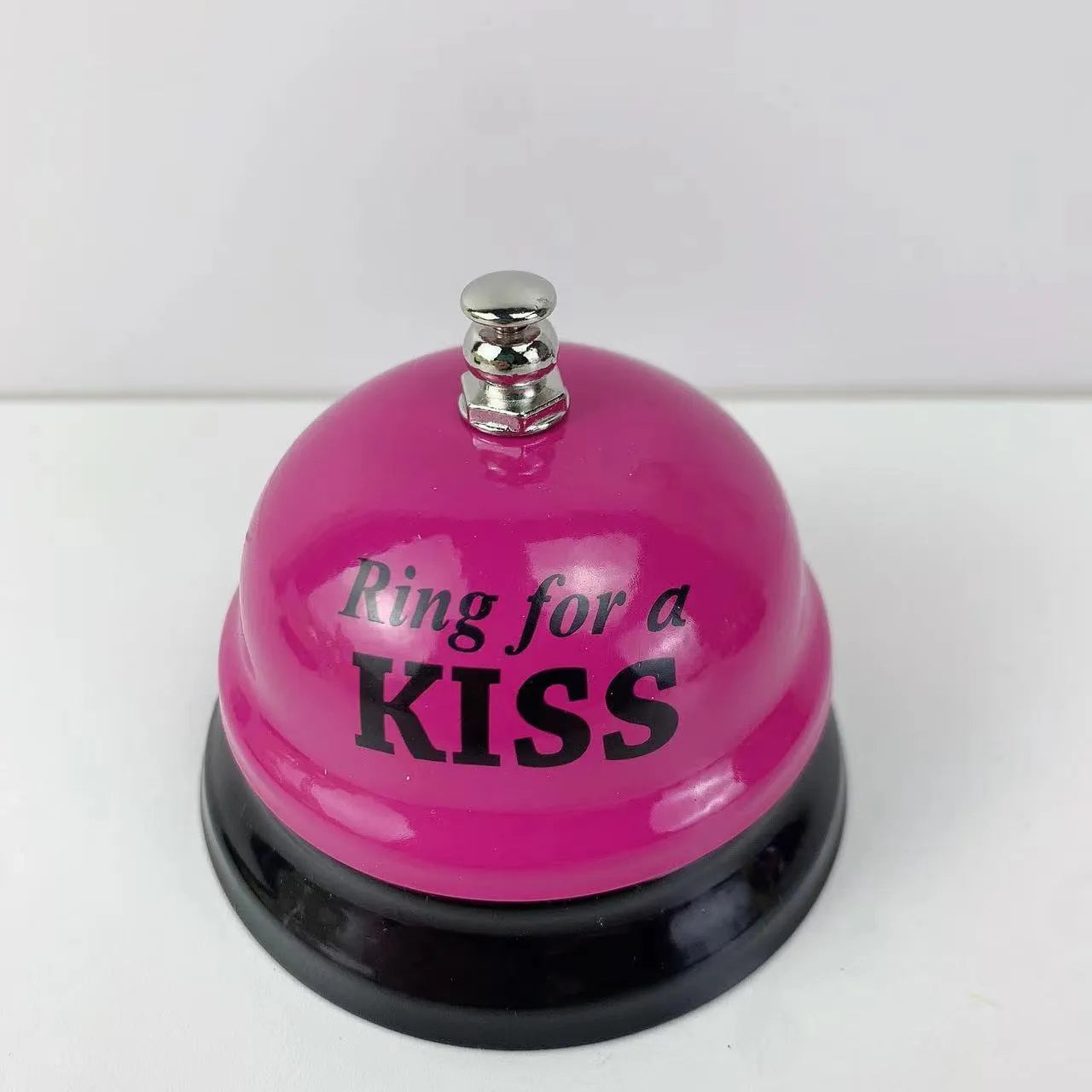 Iron handheld bell in selected colour for classroom games or restaurant service.