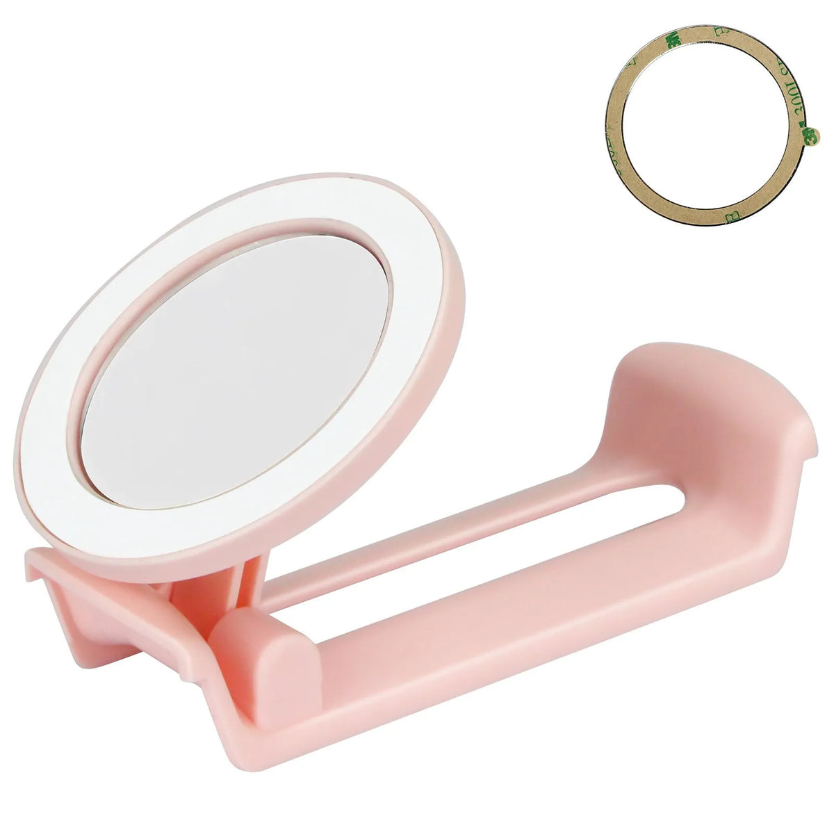 Water cup mobile phone holder in pink, black, or white plastic with magnetic universal bracket design