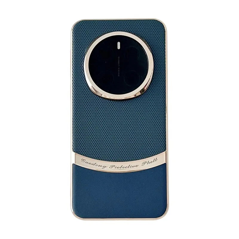 Electroplated leather pattern anti drop phone case with cross design for Glory Magic7 in Gordon series black