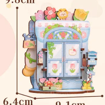 Box Talk Corner House Mini Building Block Puzzle in Duoduo Book House style