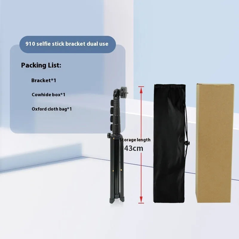 Aluminium Alloy Floor Retractable Selfie Stick Bracket 16m Shooting Stand Universal Phone Holder for Live Streaming and Photography