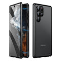 Magnetic mirror phone case for Samsung Galaxy with peep-proof privacy screen in multiple colour options
