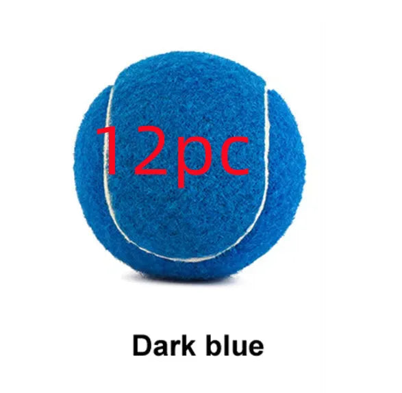 6.3cm bite-resistant rubber dog tennis ball in bright pink colour