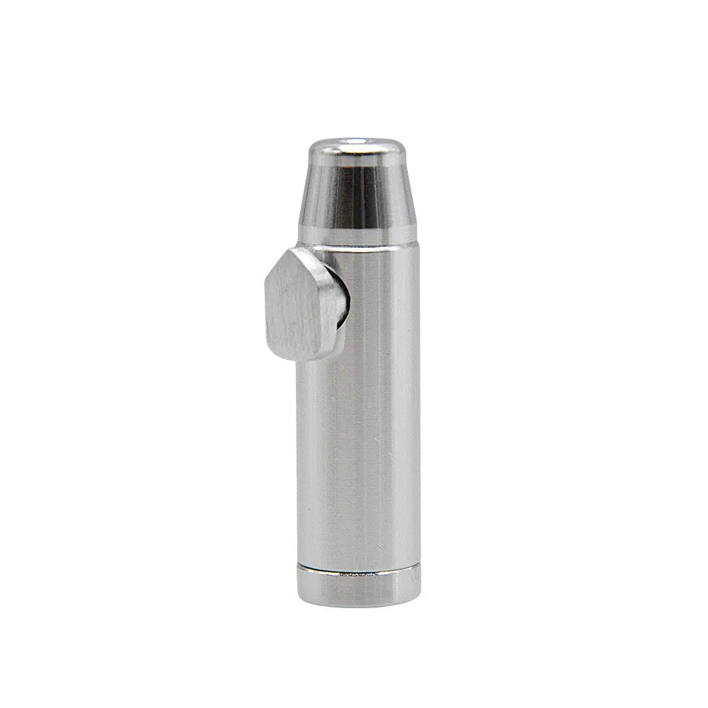 Aluminium alloy metal pipe cigarette holder with 53mm flat head in seven colour options