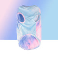 Cool summer cotton dog vest for small medium large dogs in blue colour on white background