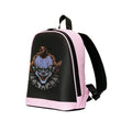 Waterproof PU LED smart backpack 26x11x30cm in black with luminous display and anti-theft design